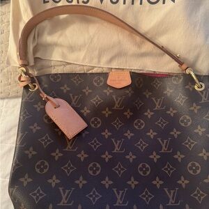 Louis Vuitton Graceful PM Brown Monogram Tote Bag.